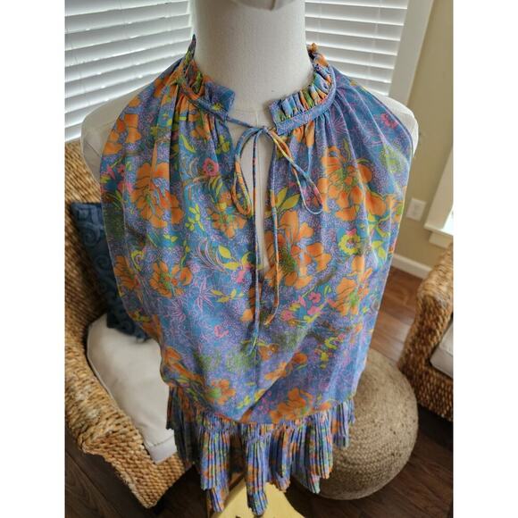 Current Air Anthropologie Smocked Waist Mini Dress Women's Size S - Picture 2 of 11